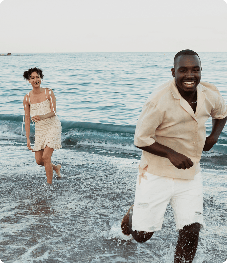 Couple enjoying travel